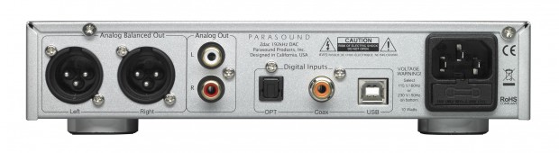 Parasound Zdac-back