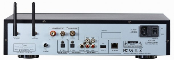 advance acoustic music server rear