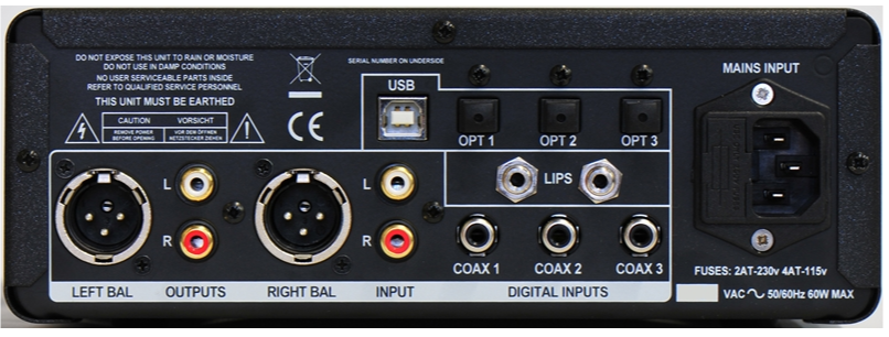 Leema Elements Precision DAC rear