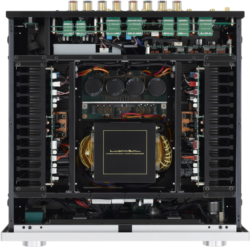 Luxman L-590AX MKII rear inn