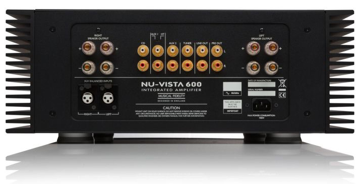 Musical Fidelity Nu Vista 600 rear