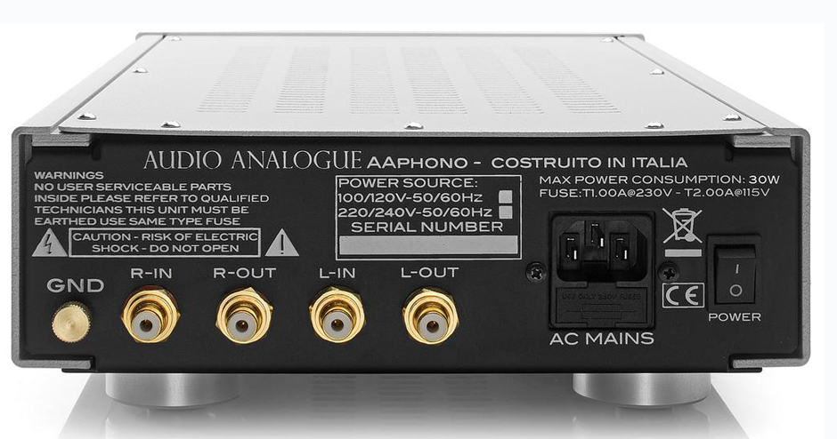 Audio Analogue AAphono rear