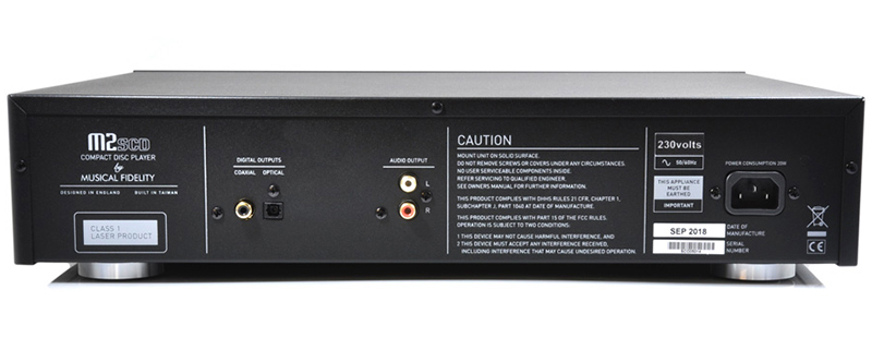 Musical Fidelity M2SCD rear