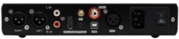 topping d90 dac rear