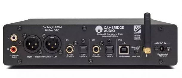 cambridge audio dacmagic 200 m - rear