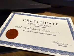 * Test * Recensione: cavo di alimentazione Final Touch Audio Elara 3 final touch certificato Elara