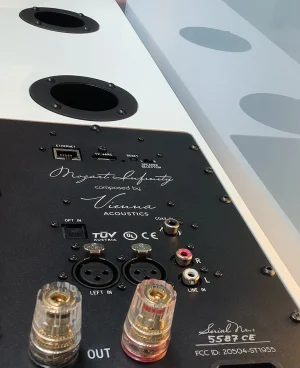 Vienna Acoustics Mozart Infinity Active Speakers rear