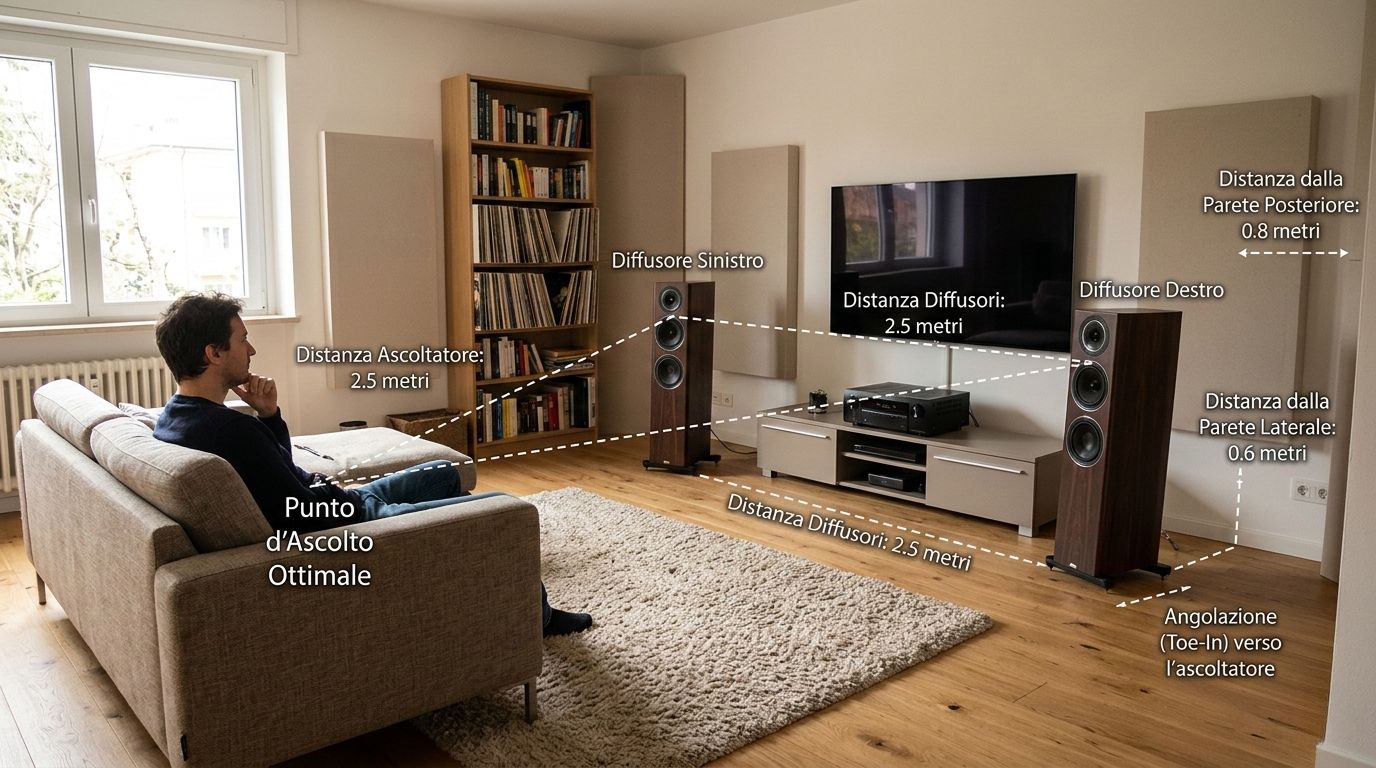 Acustica e posizionamento dei diffusori la guida definitiva